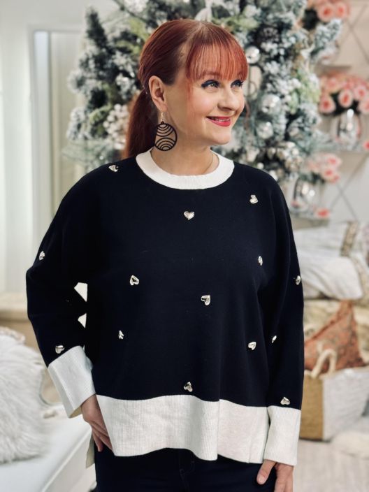 New Collection NeulePusero HopeaSydän 2661 tuotekuva 1