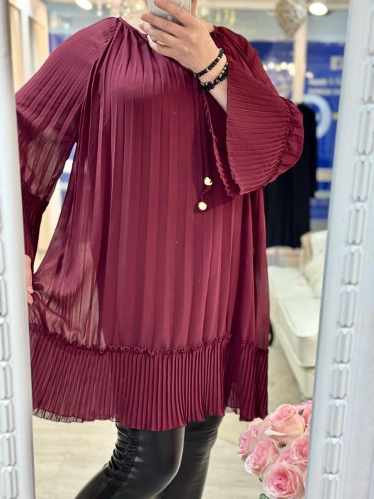 New Collection Sifonkimekko/Tunika 25952 Pliseerattu tuotekuva 1