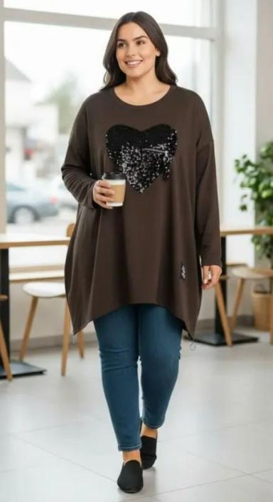 New Collection CollegeTunika Paljettisydän 12921 tuotekuva 8