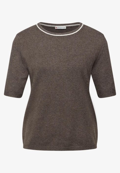 Street One Neulepusero 303477 Dark Nomad Brown Melange tuotekuva 9