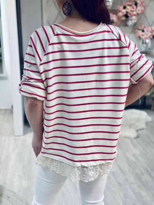 New Collection CollegeTunika Raita-Pitsi 3476 tuotekuva 4