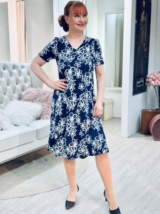 In Front Mekko Lucy 16711 Navy tuotekuva 2