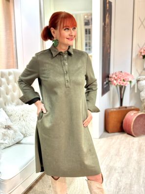 MORE&MORE MORE&MORE Mekko Tekstiilimokka 51093004 Olive Leaf