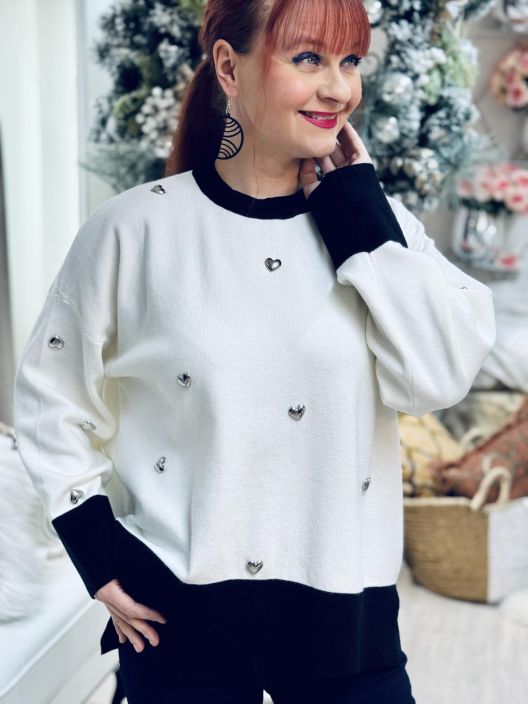 New Collection NeulePusero HopeaSydän 2661 tuotekuva 3