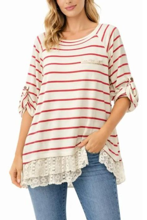 New Collection CollegeTunika Raita-Pitsi 3476 tuotekuva 7