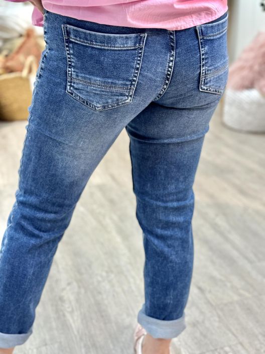 Cecil FarkkuJoggerit Scarlett 380539 Mid Blue Used tuotekuva 1