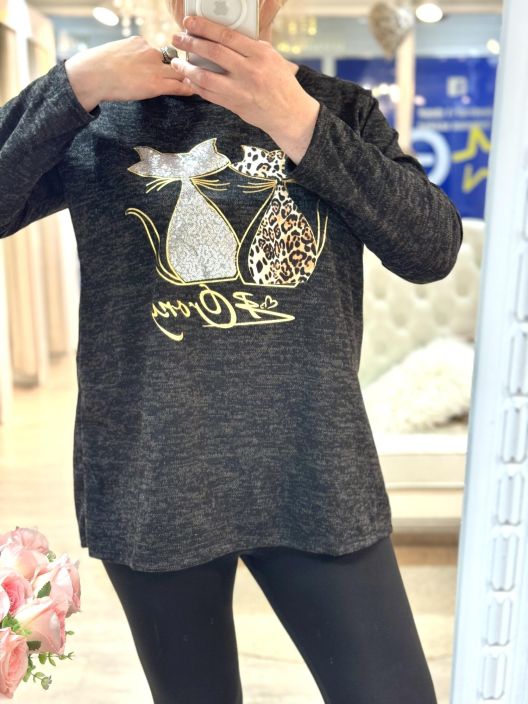 New Collection NeulePusero Cat 603 tuotekuva 2