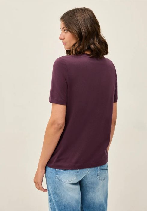 Cecil T-Paita 323785 Mulberry Red tuotekuva 3