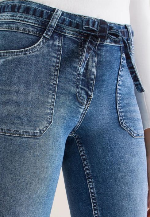 Cecil FarkkuJoggerit Scarlett 380539 Mid Blue Used tuotekuva 5