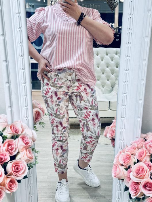 Anna Montana Housut Angelika Jump In Slim 5615 White-Rose tuotekuva 3