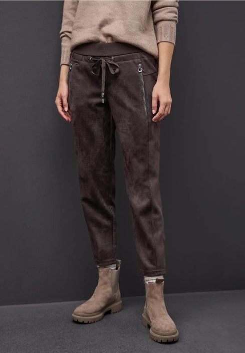 Street One KeinomokkaHousut Bonny Zip 379659 Deep Roast Brown tuotekuva 6