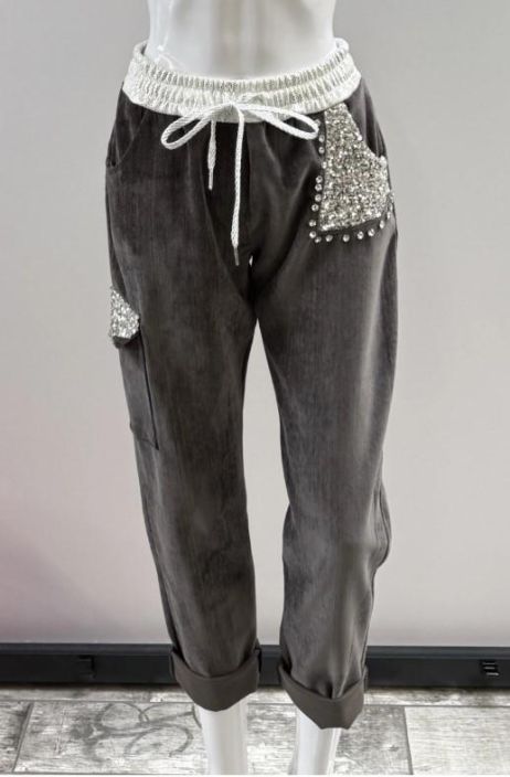 New Collection Joggerit Strassi-Paljetti 08934 tuotekuva 4