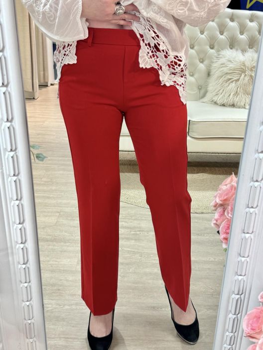 Anna Montana Housut Mila Wide Flexi 1065 Tomato tuotekuva 1