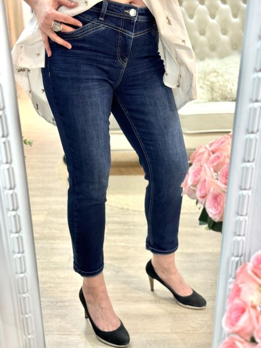 Street One Farkut Boyfriend Loose Fit 379526 Dark Indigo Soft Washed tuotekuva 1