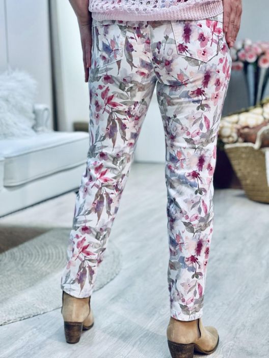 Anna Montana Housut Angelika Jump In Slim 5615 White-Rose tuotekuva 2