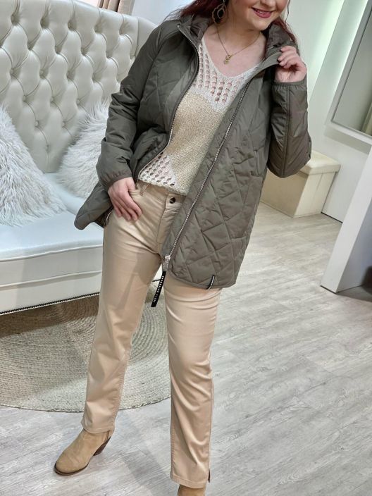 Anna Montana Housut Angelika Slim Fit 1290 Sand tuotekuva 4