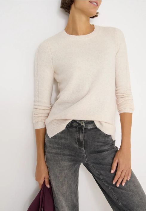 Cecil Neulepusero 303453 Oat Milk Beige Melange tuotekuva 6