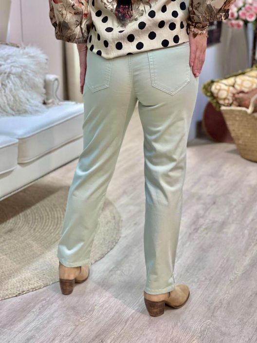 Anna Montana Housut Angelika Slim Fit 1290 Milky Green tuotekuva 1