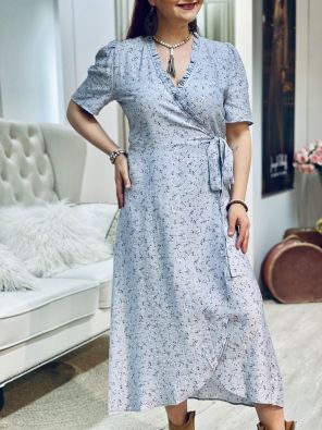 A -VIEW A-VIEW KietaisuMekko Peony 4461 Light Blue