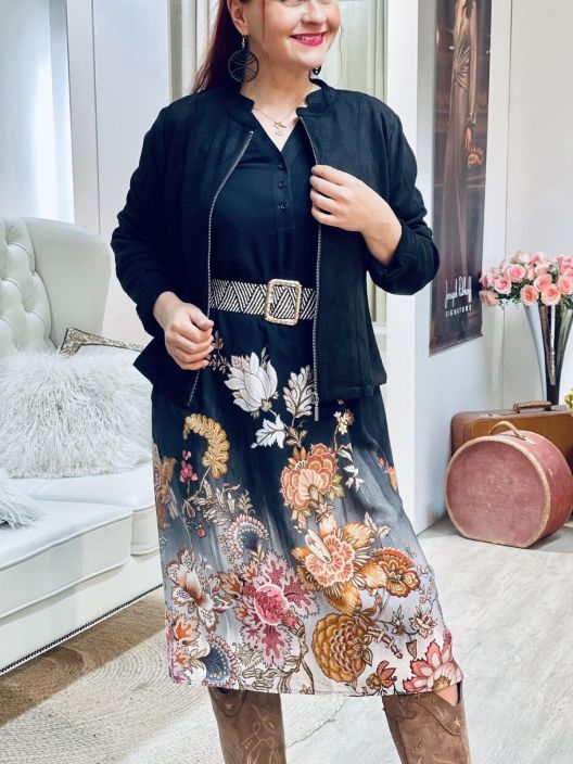 2B Mekko Valmas 1021423 Black Flower tuotekuva 3