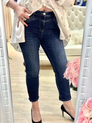 STREET ONE Street One Farkut Boyfriend Loose Fit 379526 Dark Indigo Soft Washed