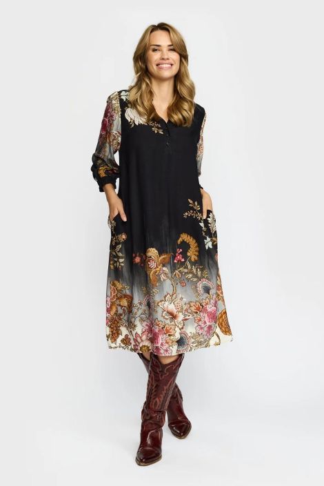 2B Mekko Valmas 1021423 Black Flower