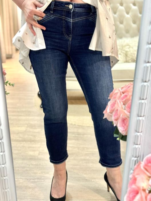 Street One Farkut Boyfriend Loose Fit 379526 Dark Indigo Soft Washed tuotekuva 2