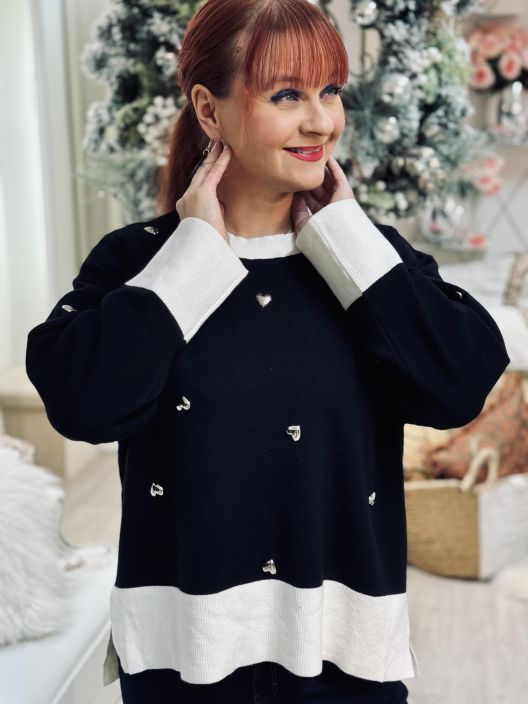 New Collection NeulePusero HopeaSydän 2661 tuotekuva 2