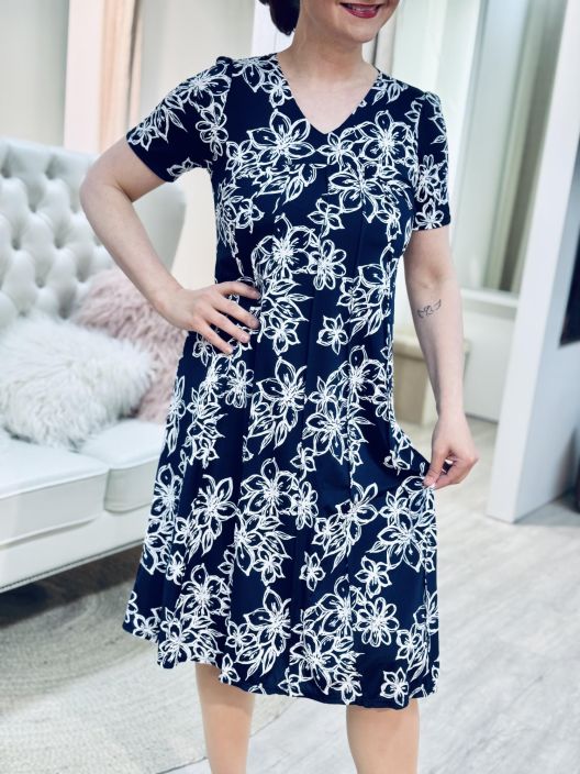 In Front Mekko Lucy 16711 Navy tuotekuva 1