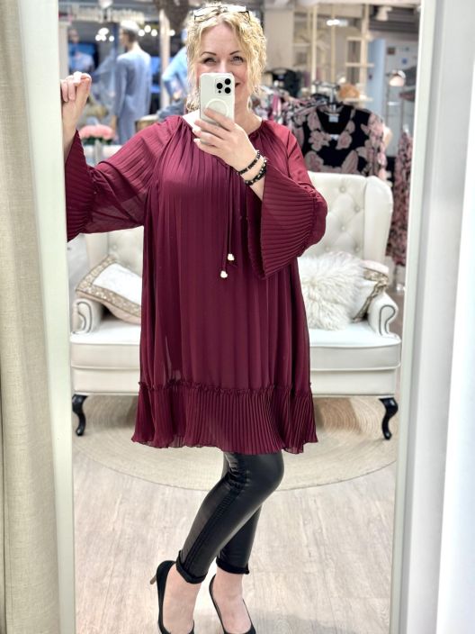 New Collection Sifonkimekko/Tunika 25952 Pliseerattu tuotekuva 2