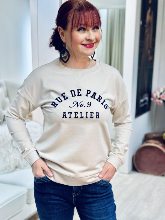 Street One CollegePusero 324425 Cotton Beige tuotekuva 1