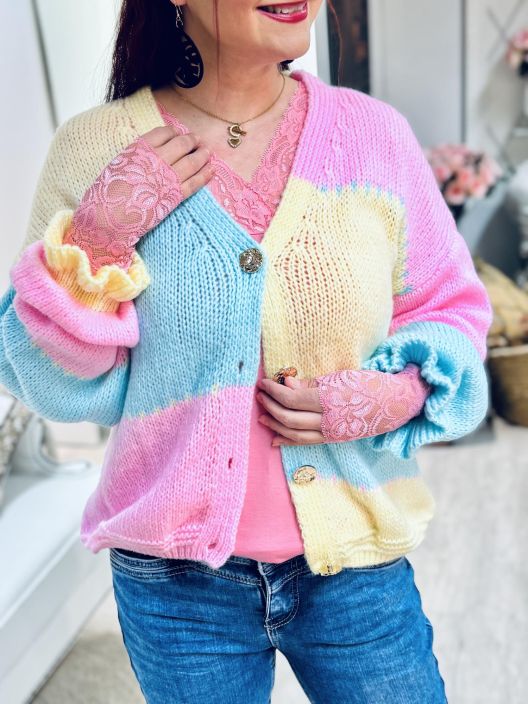 New Collection Neuletakki 101 Ruutu New Collection superpehmea neuletakki ihanan varikkailla ruuduilla. Edessa on napitus New Collection Neuletakki 101 Ruutu New Collection superpehmea neuletakki ihanan varikkailla ruuduilla. Edessa on napitus