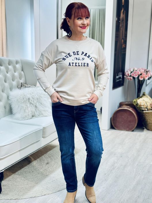 Street One CollegePusero 324425 Cotton Beige tuotekuva 2