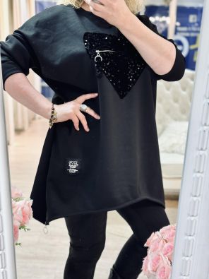 NEW COLLECTION New Collection CollegeTunika Paljettisydän 12921