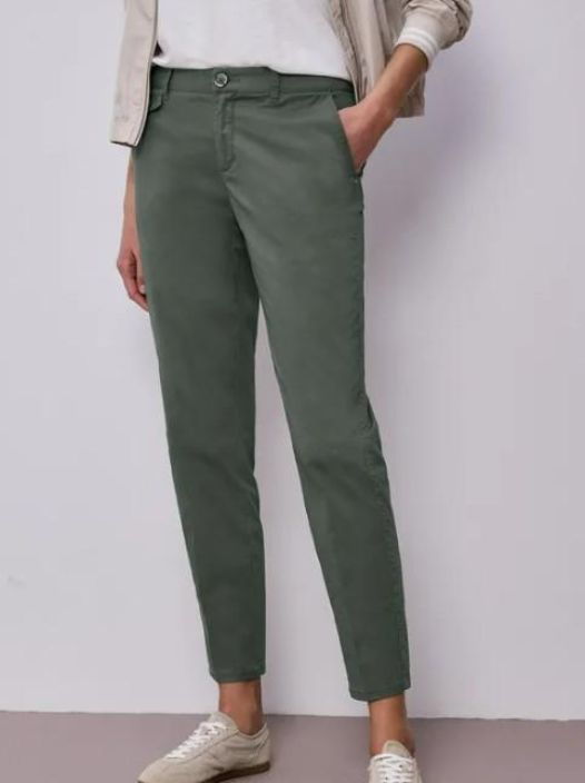 Street One Housut Chino 380285 Cilantro Green tuotekuva 3