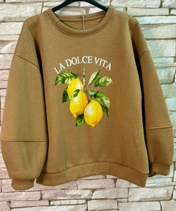 New Collection CollegePusero Oversize Lemon tuotekuva 15