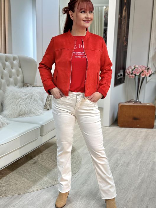 Street One Keinomokkajakku 212993 Salsa red tuotekuva 1