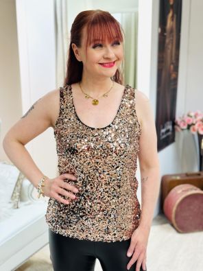 NEW COLLECTION New Collection Paljettitoppi 80826