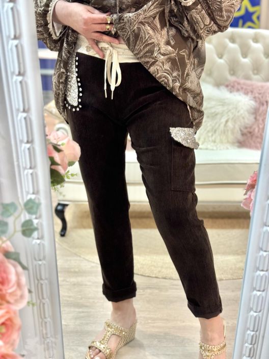 New Collection Joggerit Strassi-Paljetti 08934 tuotekuva 1