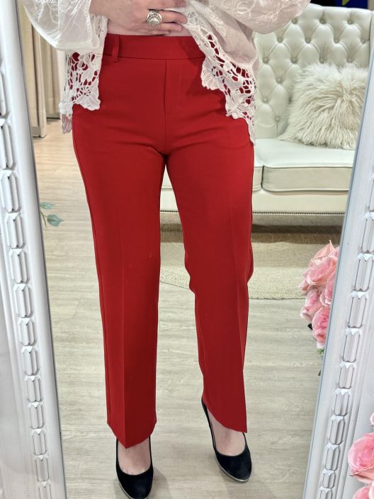 Anna Montana Housut Mila Wide Flexi 1065 Tomato tuotekuva 4