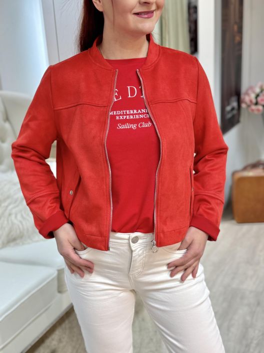 Street One Keinomokkajakku 212993 Salsa red tuotekuva 2