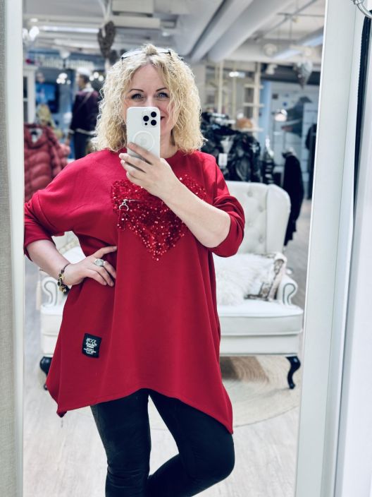 New Collection CollegeTunika Paljettisydän 12921 tuotekuva 5