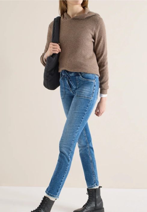 Cecil FarkkuJoggerit Scarlett 380539 Mid Blue Used tuotekuva 4