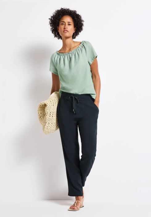 Street One PellavaPusero 345794 Soft Jade Green tuotekuva 3
