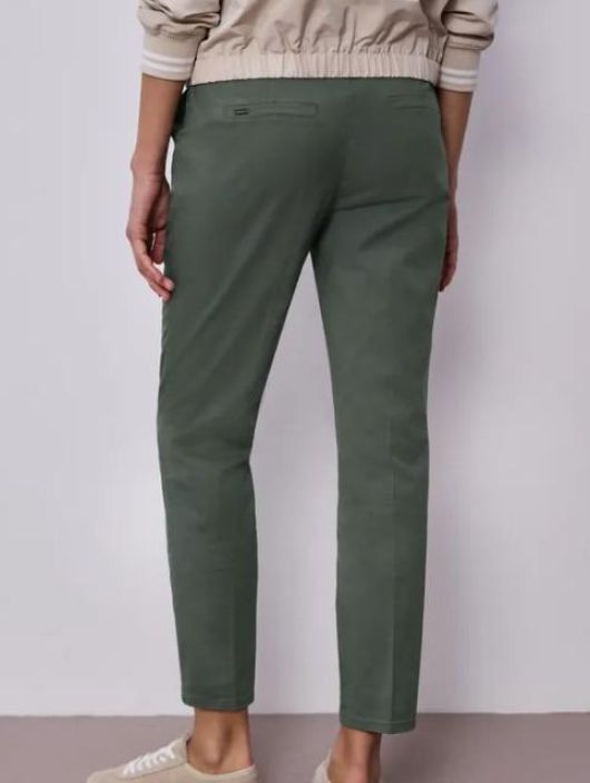 Street One Housut Chino 380285 Cilantro Green tuotekuva 4