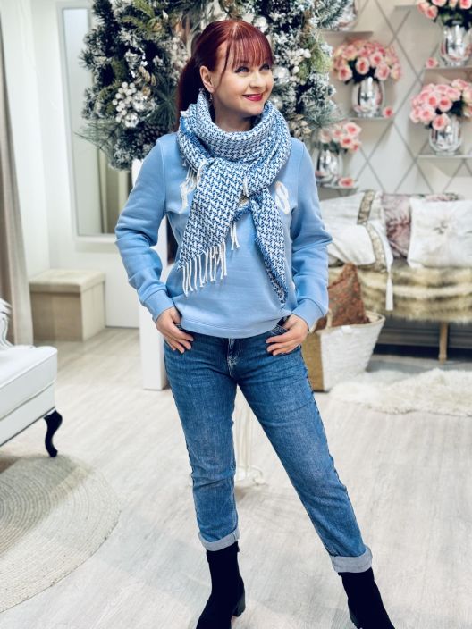 Street One Kolmiohuivi 573021 Frosted Blue tuotekuva 1