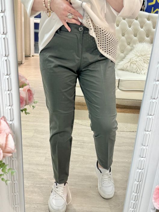 Street One Housut Chino 380285 Cilantro Green tuotekuva 1