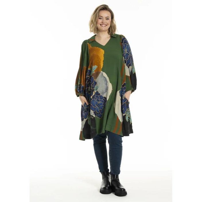 Gozzip Tunika/Mekko Camilla 256022 Green Print